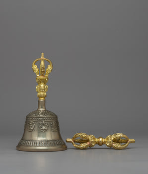 Brass Vajra and Bell Set