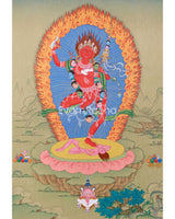 Small Vajrabarahi, Wrathful Vajrayogini Thangka