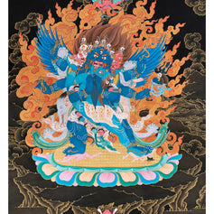 Vajrakilaya with Consort Canvas Print