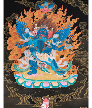 Vajrakilaya with Consort Canvas Print