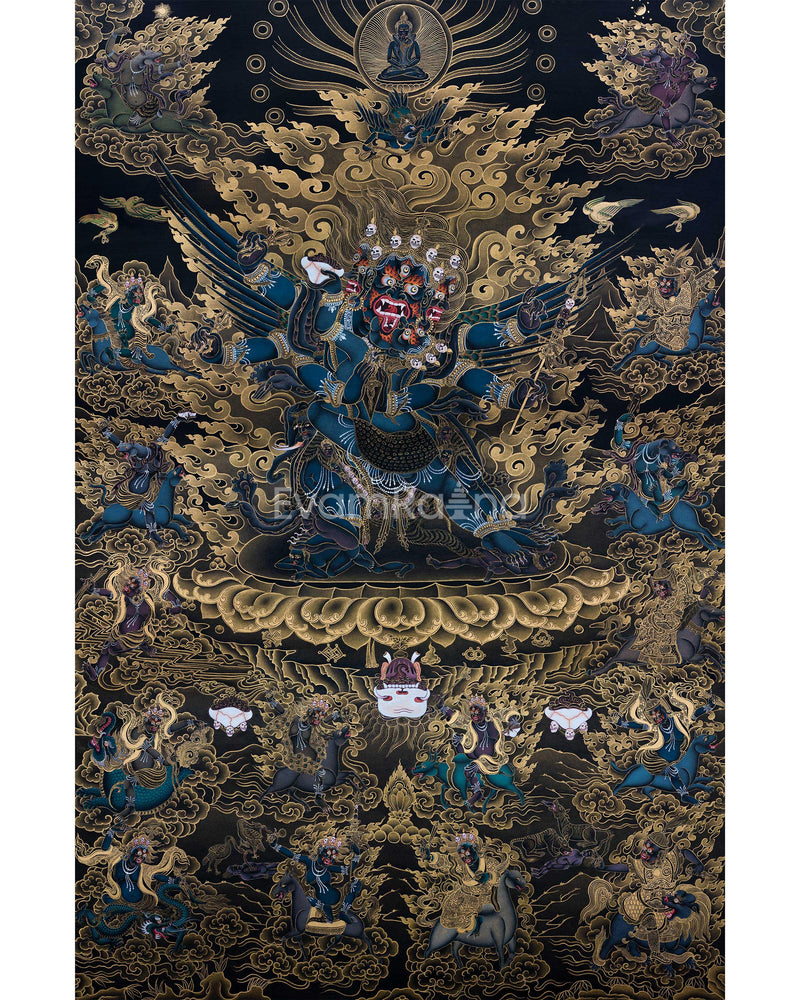 High Quality Vajrakilaya Consort Thangka Print | Giclee Print for Spiritual Growth