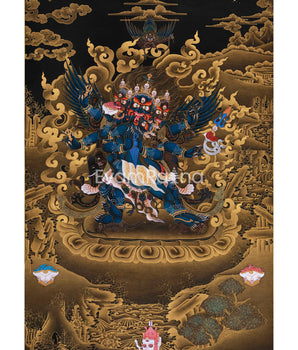 Vajrakilaya Gold Thangka 