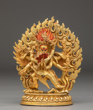 Tibetan Vajrakilaya Protector Statue | Sacred Buddhist Deity