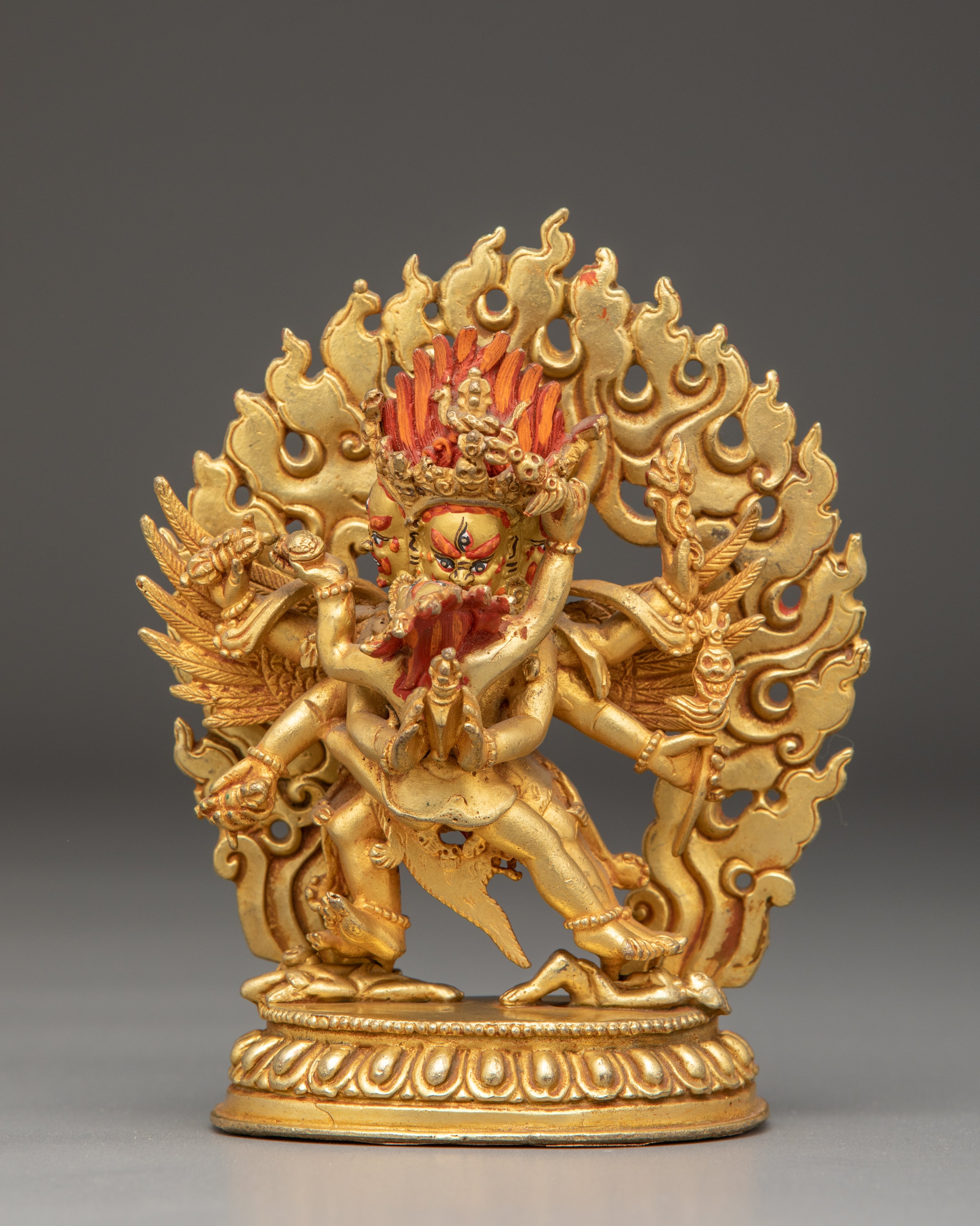 Tibetan Vajrakilaya Protector Statue | Sacred Buddhist Deity