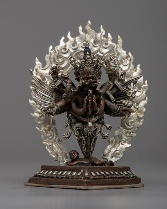 Machine Made Copper Vajrakilaya Statue