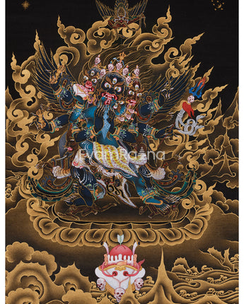 Vajrakilaya with Consort Painting 