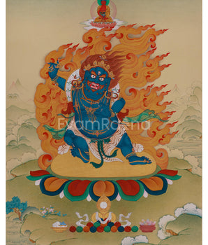 Vajrapani: Shakyamuni’s Protector Thangka