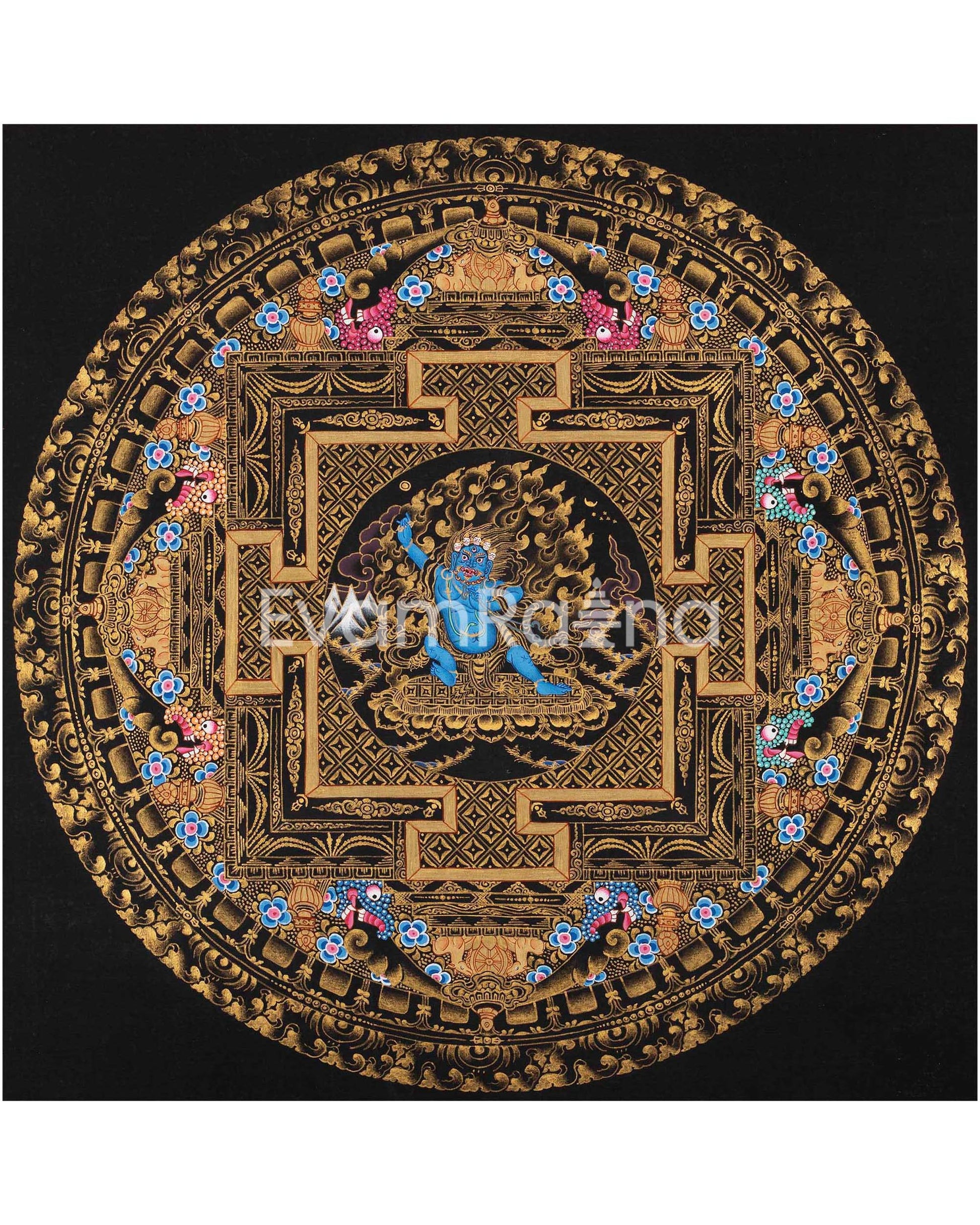 Vajrapani Mandala Thangka