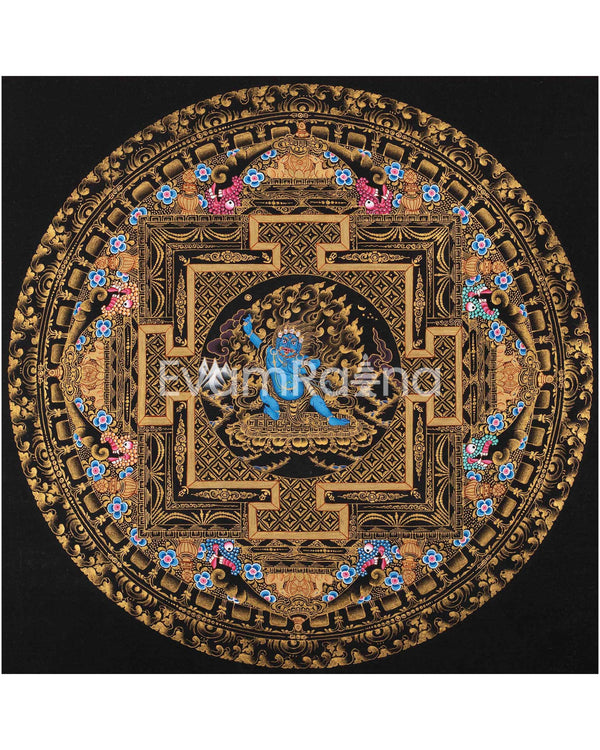 Vajrapani Mandala Thangka 