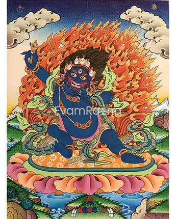Original Hand-Painted Vajrapani Thangka