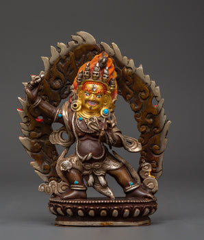Buddhist Wrathful Bodhisattva Vajrapani Statue 
