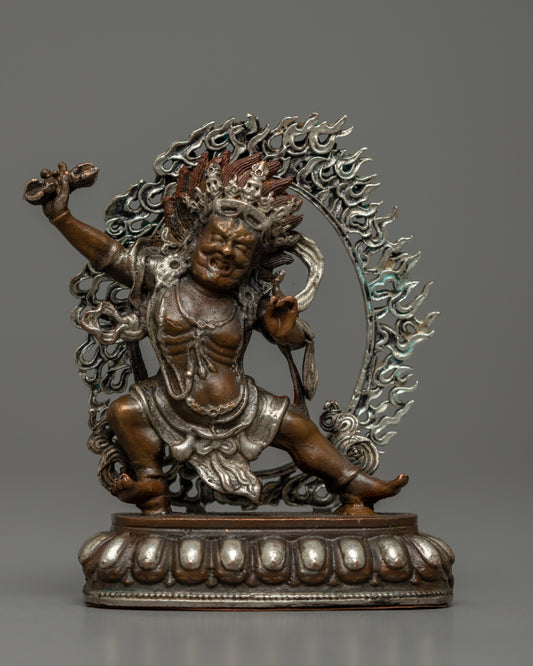 Copper Oxidized Vajrapani Statue