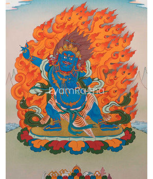 Original Vajrapani Thangka Painting