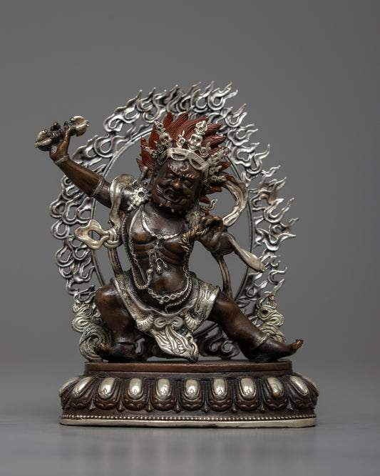 Machine Made Copper Vajrapani Statue