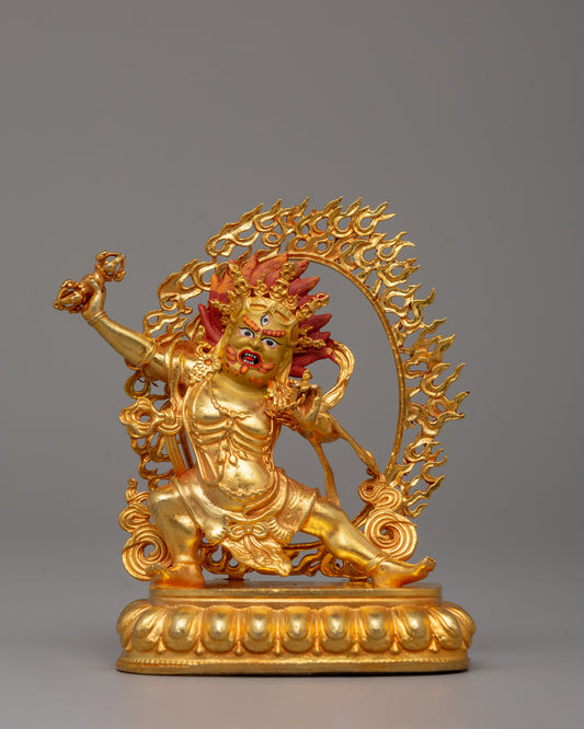 Gold Plated Vajrapani Statue