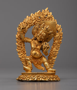 Sacred Vajrapani Figurine in Copper