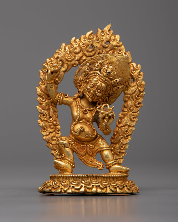 Sacred Vajrapani Figurine in Copper