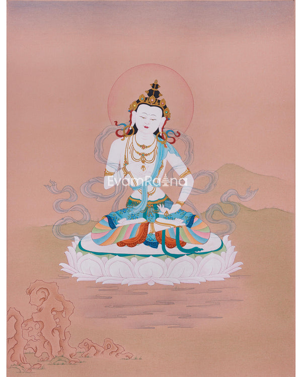 Elegant Minimalist Vajrasattva Thangka