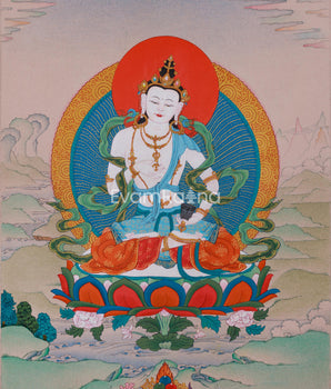 Vajrasattva Purification Thangka | Buddha of Renewal and Enlightenment