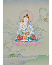 Dorje Sempa Art - Small Hand-Painted Vajrasattva Thangka
