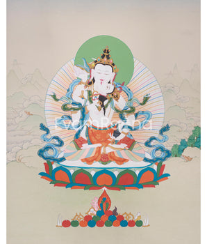 Vajrasattva with Consort Thangka