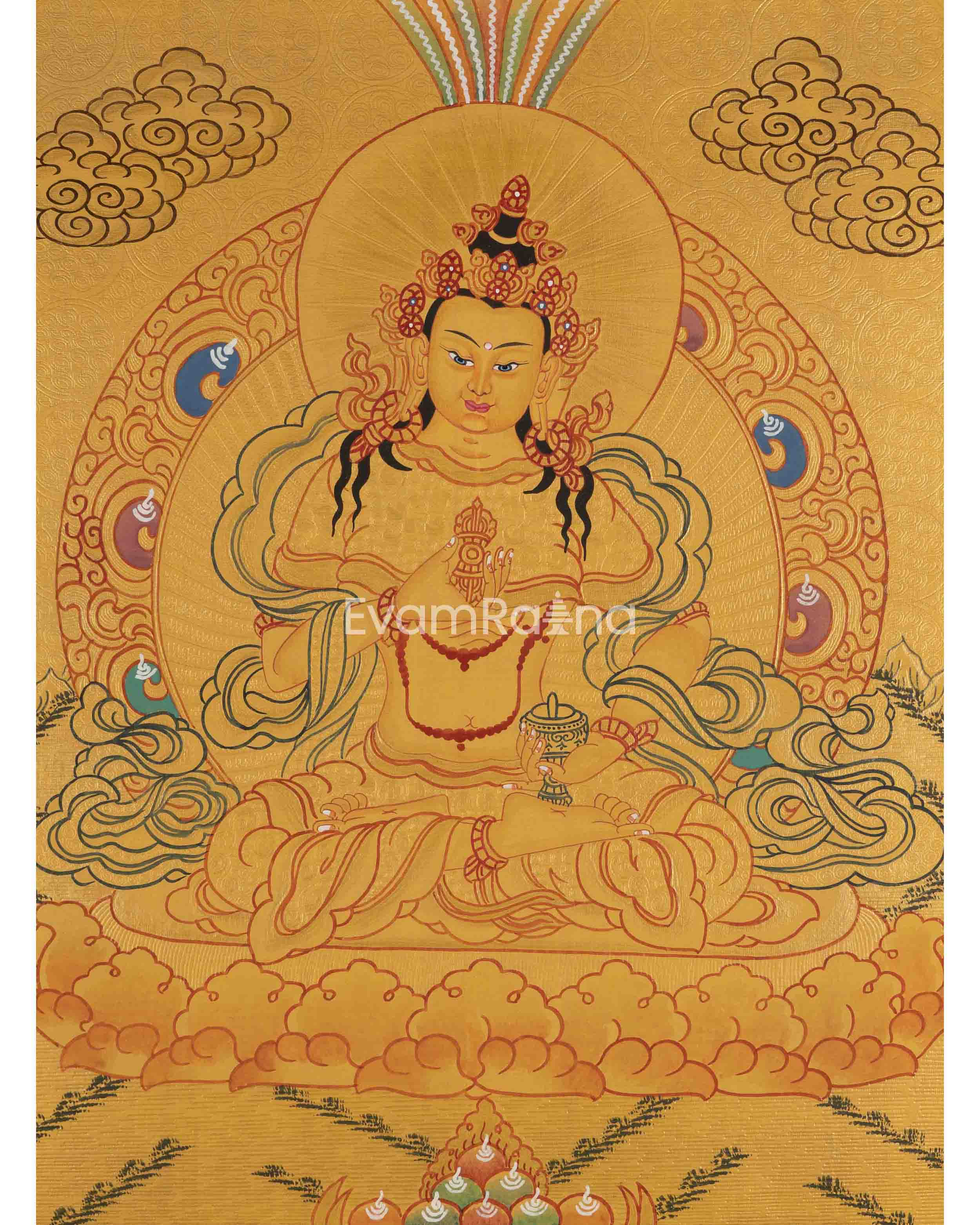 Hand-Painted Vajrasattva Thangka