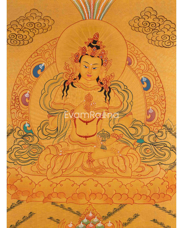 Hand-Painted Vajrasattva Thangka