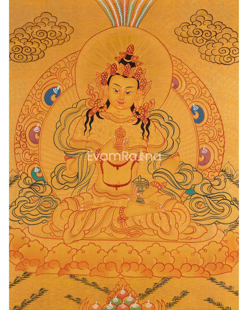 Hand-Painted Vajrasattva Thangka