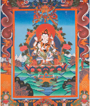 Vajrasattva Shakti Thangka