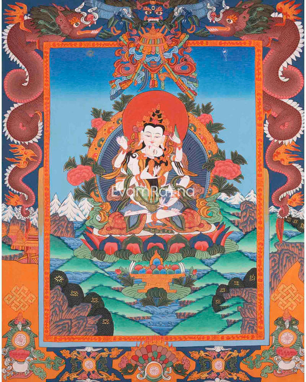 Vajrasattva Shakti Thangka