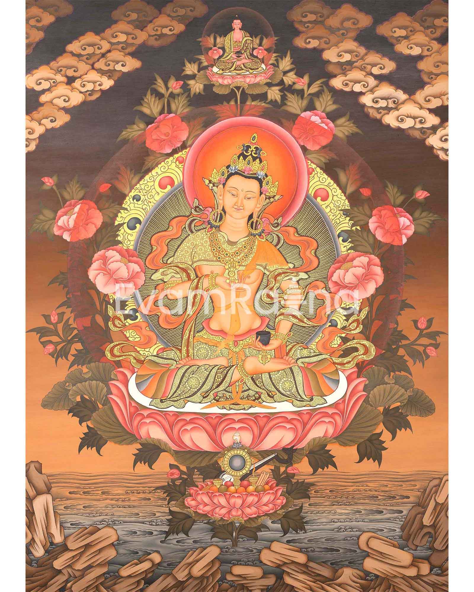 Vajrasattva Thangka Art 