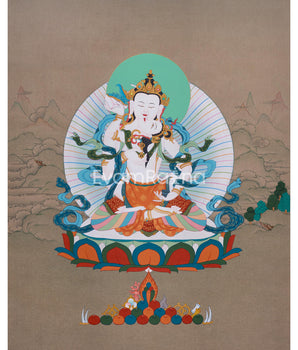 Yabyum Vajrasattva Thangka for Practice