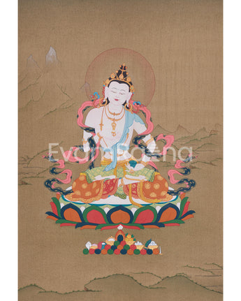 Thangka of Vajrasattva Purity Deity