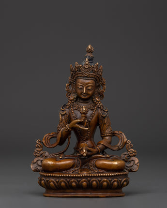 14.5cm Oxidized Copper Vajrasattva Statue