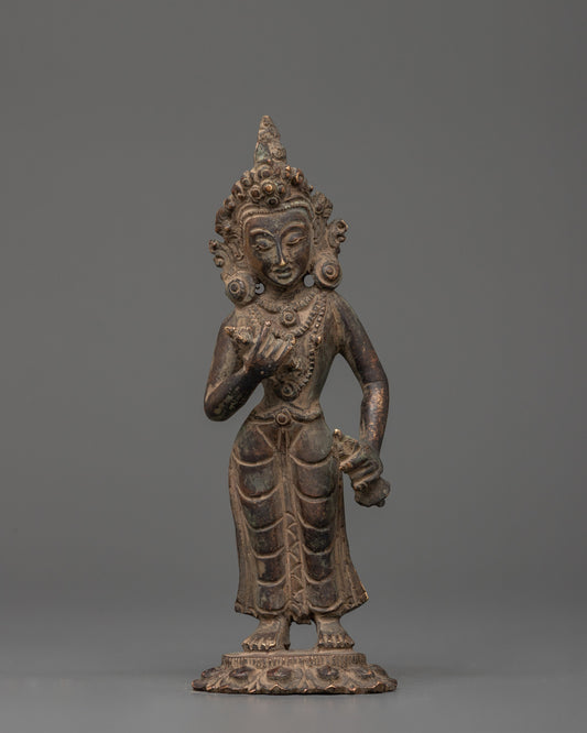 Vajrasattva Statue in Antique Copper Finish