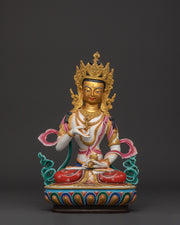Vajrasattva Copper Statue | Handcrafted Tibetan Deity Sculpture