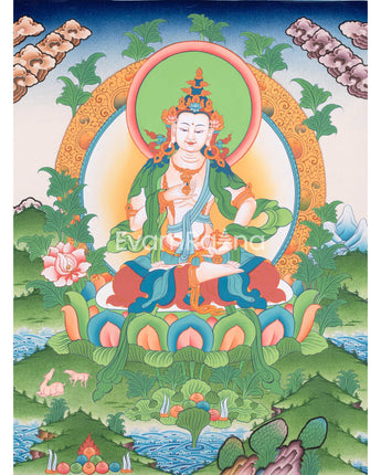 Adi Buddha, Dorje Sempa (Vajrasattva) Thangka