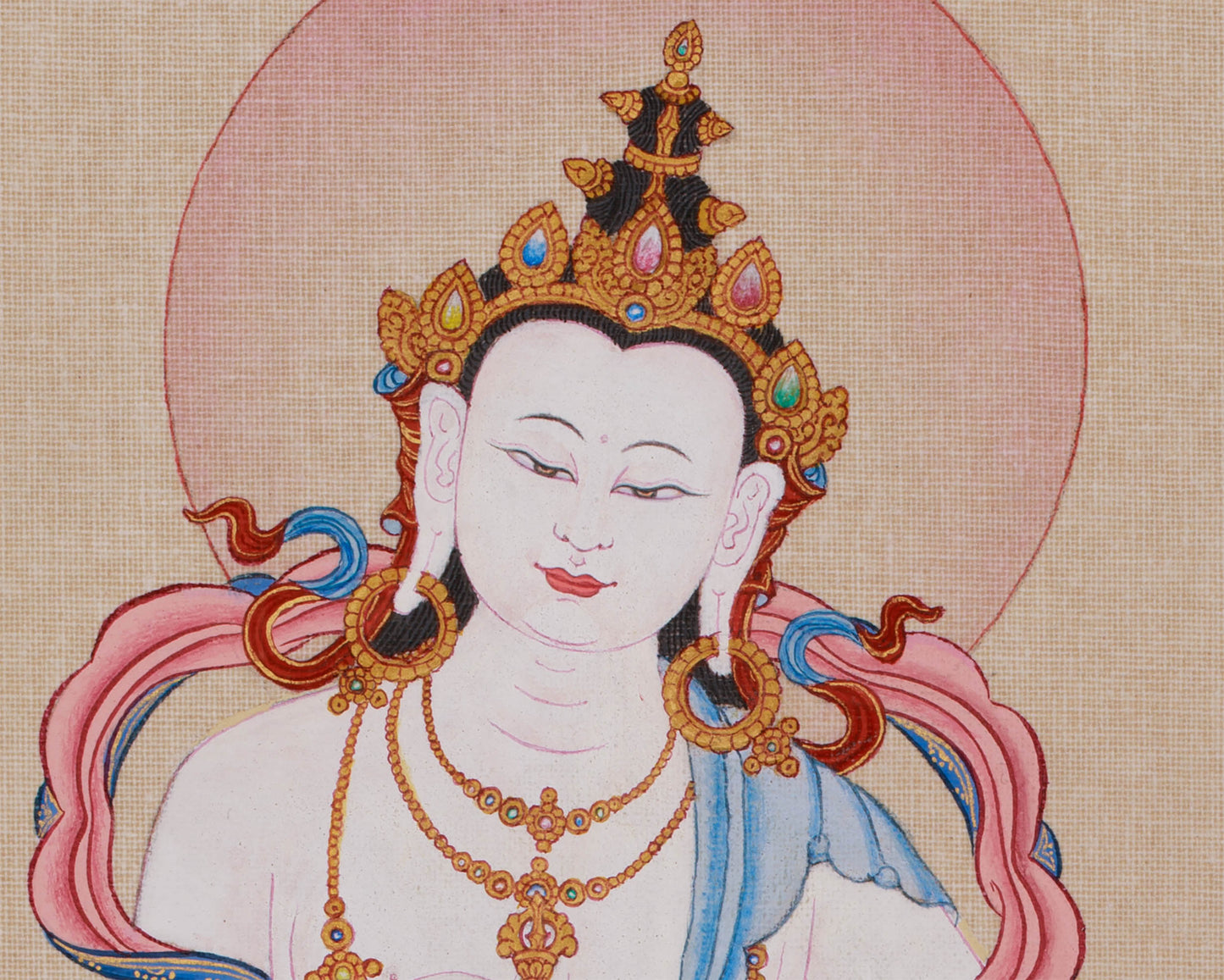 Traditional Bodhisattva Vajrasattva Thangka | Purification and Enlightenment