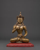 Handcrafted Brass Vajrasattva Statue