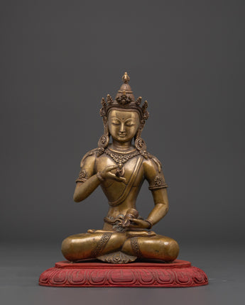 Handcrafted Brass Vajrasattva Statue