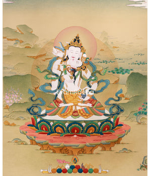 Vajrasattva Consort Thangka
