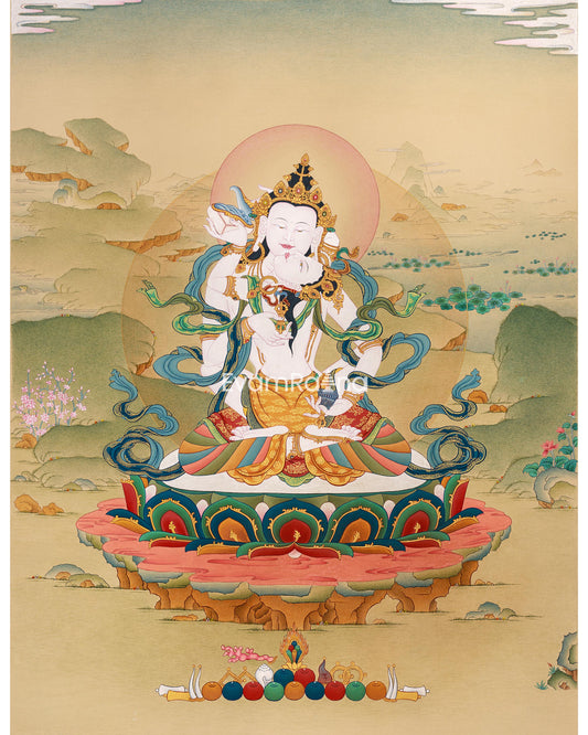 Vajrasattva Consort Thangka