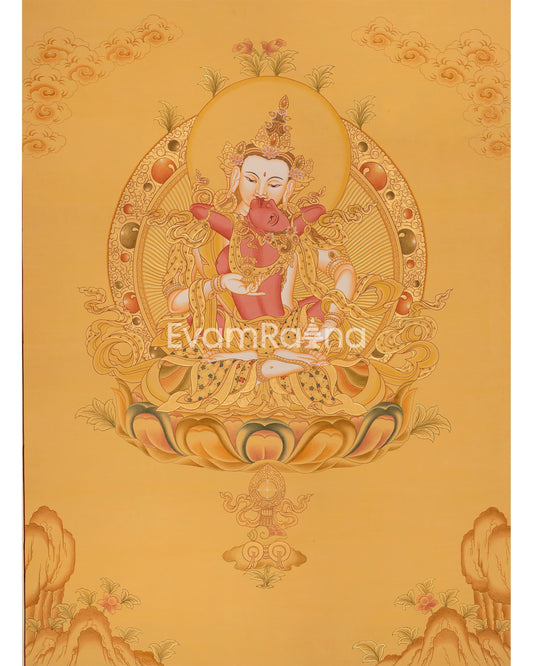 Full Gold Style Vajrasattva Shakti with Consort