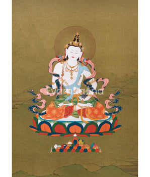 Dorje Sempa Artwork | Traditional Tibetan Buddhist Painting