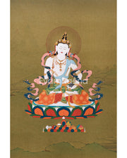 Dorje Sempa Artwork | Traditional Tibetan Buddhist Painting