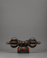 Iron Vajra with Wooden Base