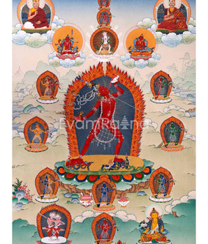 Vajrayogini With Others Print