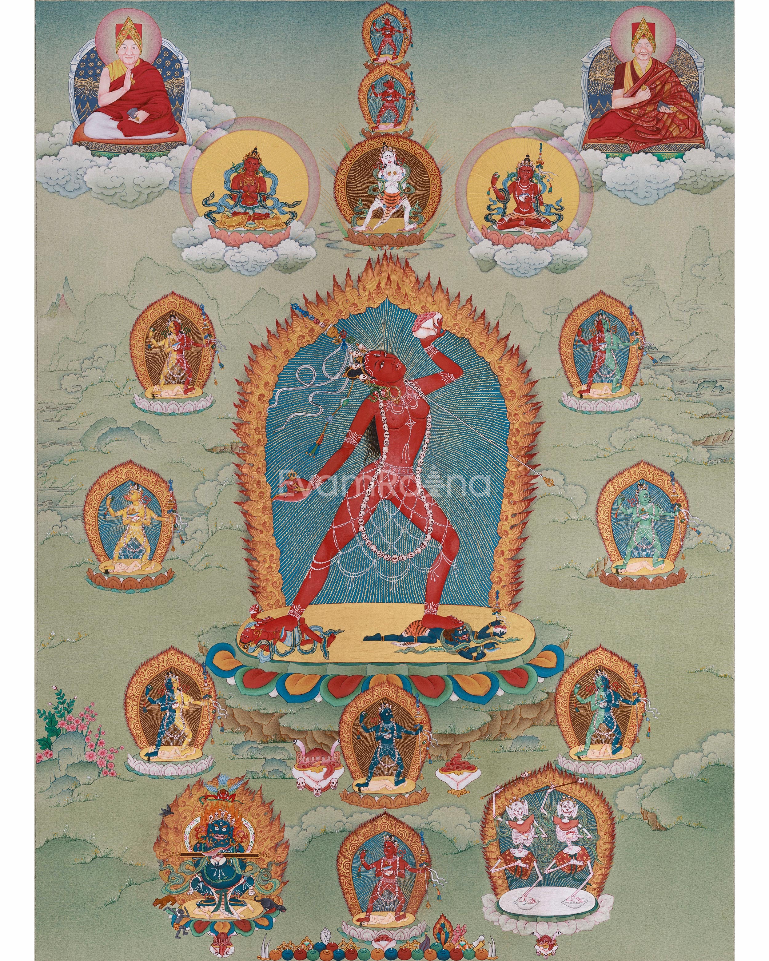 Vajrayogini, Tantric Deity Thangka
