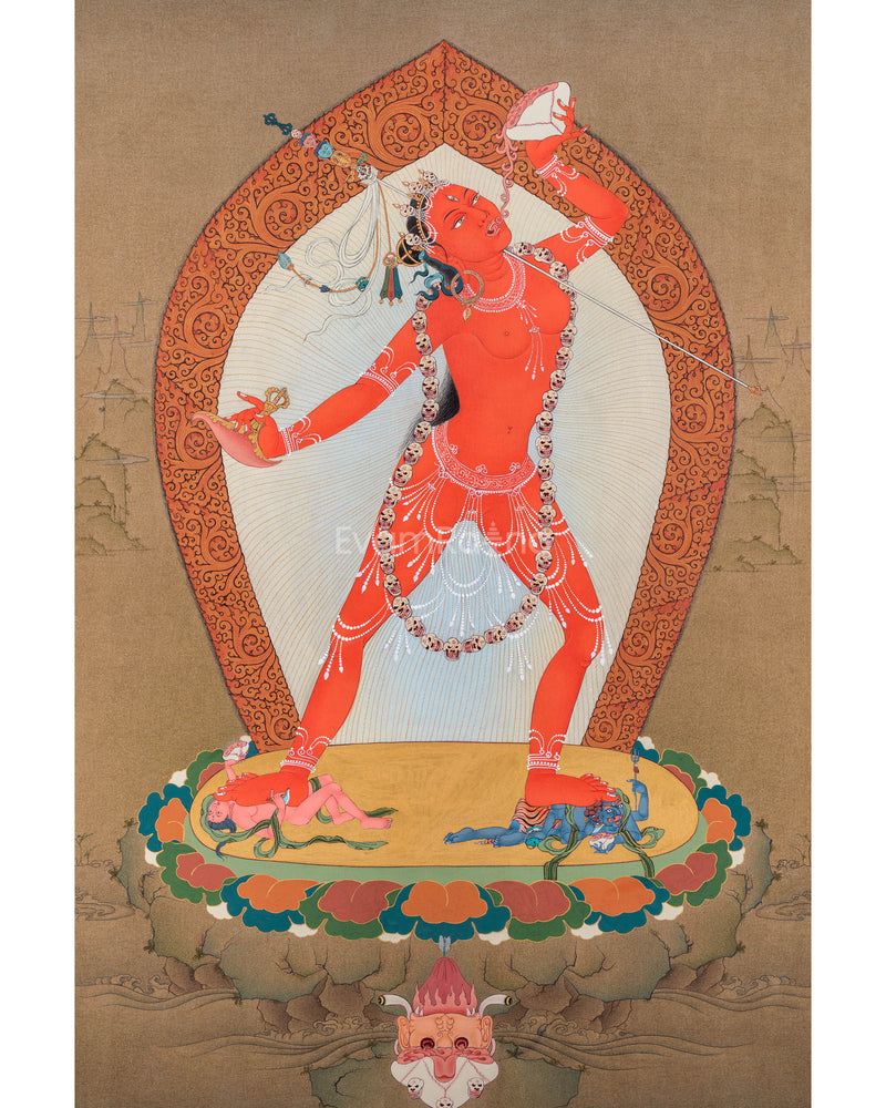 Vajrayogini Dakini Digital Print | Immerse in Divine Feminine Energy | Traditional Art