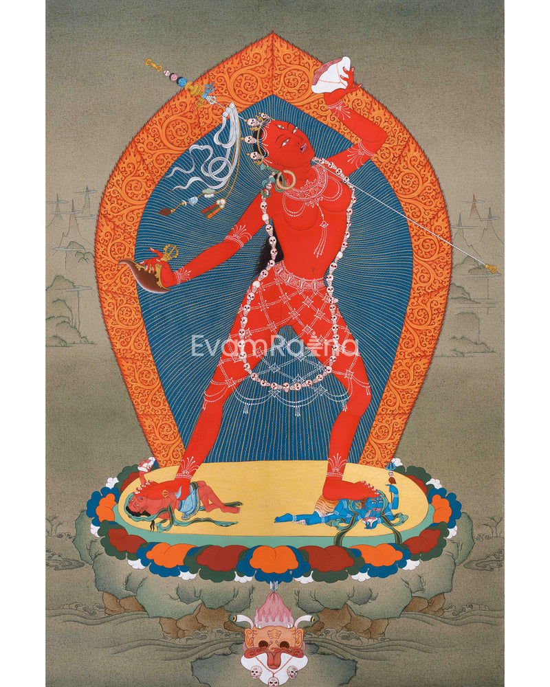 Vajrayogini Thangka: Transdence Dakini Art